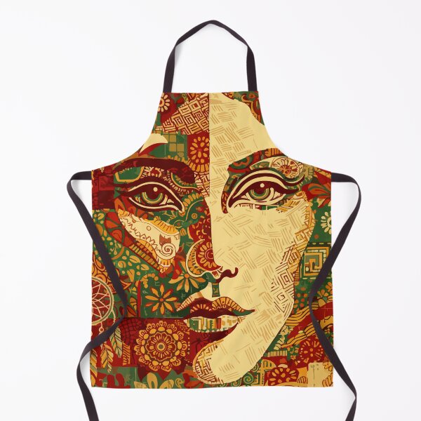 Item preview, Mosaic Spirit – Human Face in Cultural Bloom designed and sold by zoliartdesign.