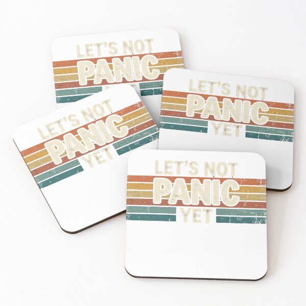 Item preview, Retro Let's Not Panic Yet designed and sold by Soren Graft.