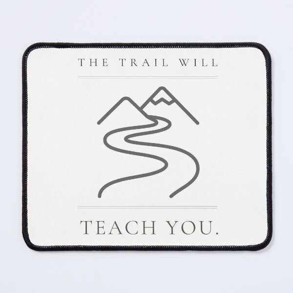 Item preview, The Trail Will Teach You — Minimalist Hiking Print designed and sold by CairnStudio.