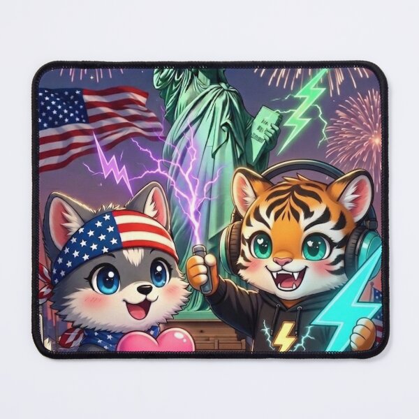 Item preview, 4th of July Statue of Liberty AI Human Dream Art — Freedom Future — NeoTigLuna designed and sold by NeoTigLuna.