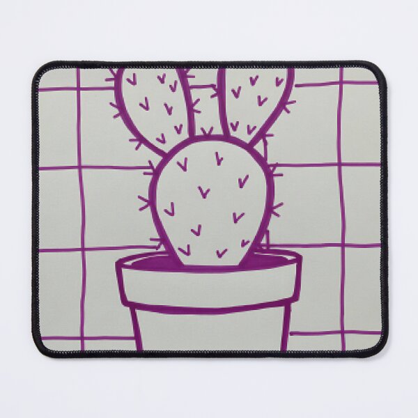Item preview, Purple Grid Prickly Cactus designed and sold by StudioBerrybe.