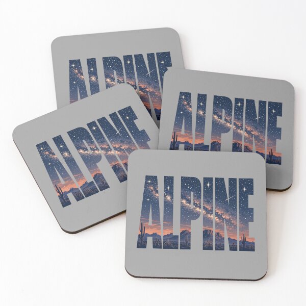 Item preview, Alpine Texas Starry Desert Sky Typography | West Texas Travel Art designed and sold by SimplyJasper.