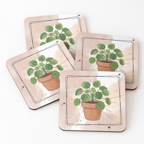 Item preview, Celestial Pilea Peperomioides Sticker | Cute Chinese Money Plant Art Decal designed and sold by Wanderlust Wayward.