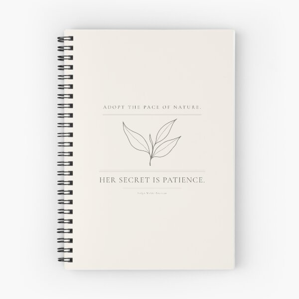 Item preview, Adopt The Pace Of Nature Her Secret Is Patience — Minimalist Nature Print designed and sold by CairnStudio.