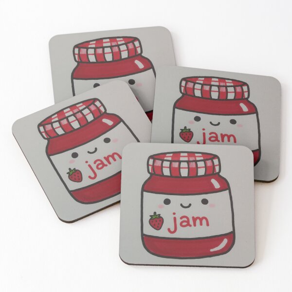 Item preview, Happy Strawberry Jam Jar designed and sold by StudioBerrybe.