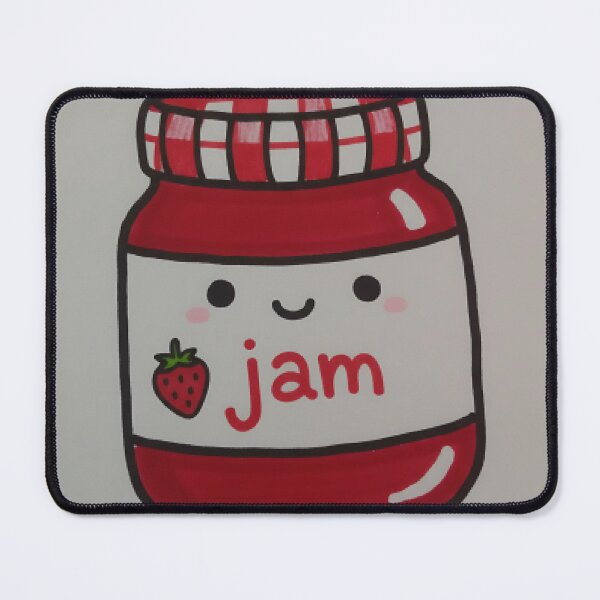 Item preview, Happy Strawberry Jam Jar designed and sold by StudioBerrybe.