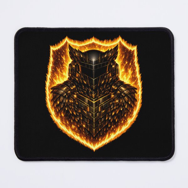Item preview, Cyberpunk Owl Warrior — Dark Fire Armor Fantasy Art for Bold Collectors designed and sold by ArtoryWorks.