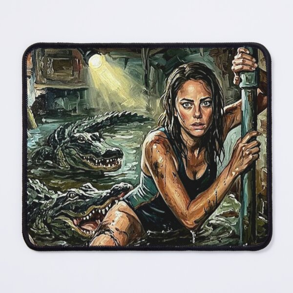 Item preview, Crawl Retro Survival Horror Creature Feature Movie Art Poster designed and sold by Art's Diner.
