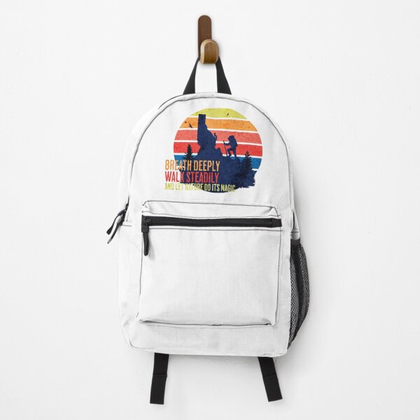 Item preview, Breathe Deeply Walk Steadily Hiking Sunset Shirt | Nature Adventure Art designed and sold by The Falling Trail.