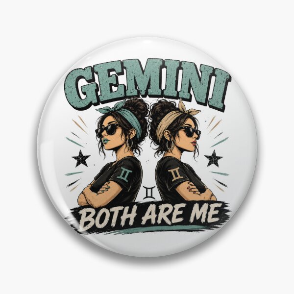 Item preview, Funny Gemini Zodiac Shirt – Both Are Me – Gemini Astrology Gift for Men & Women designed and sold by Thehatinthecat.