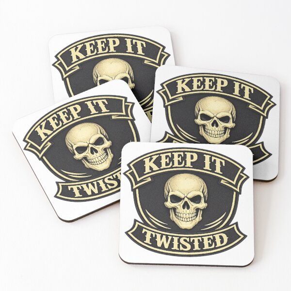 Artikelvorschau, Keep it Twisted Shield Skull entworfen und verkauft von FindYourNeutral.