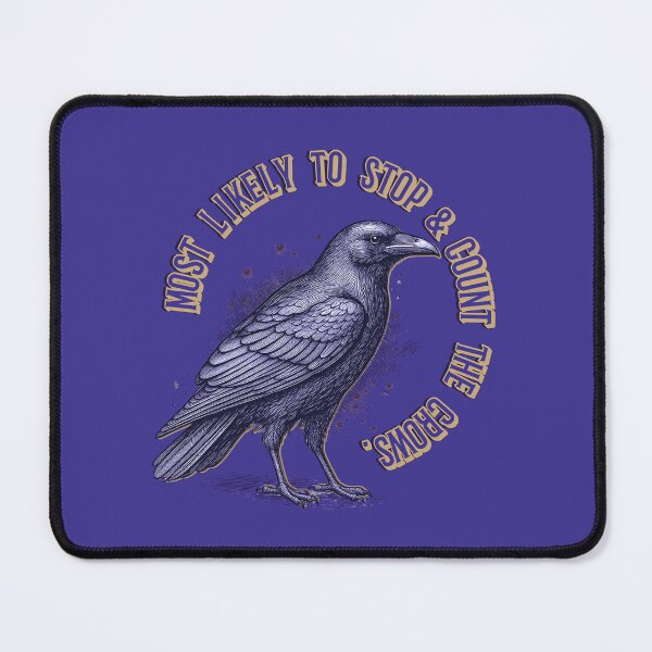 Item preview, Crow Crows Counting Crows Witchy Art designed and sold by pulse_retail.