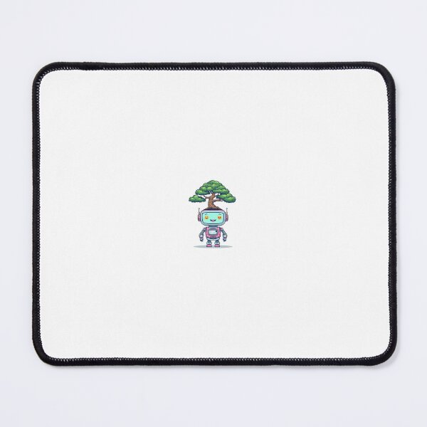 Item preview, Cute Kawaii Robot with Bonsai Tree on Head designed and sold by ミントノヴァ.