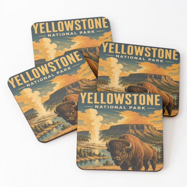 Item preview, Yellowstone National Park Posters and Wall Art designed and sold by GnuArt.