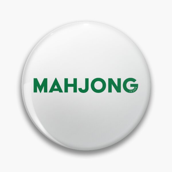 Item preview, Mahjong is Life - green text designed and sold by vickeyweiss.