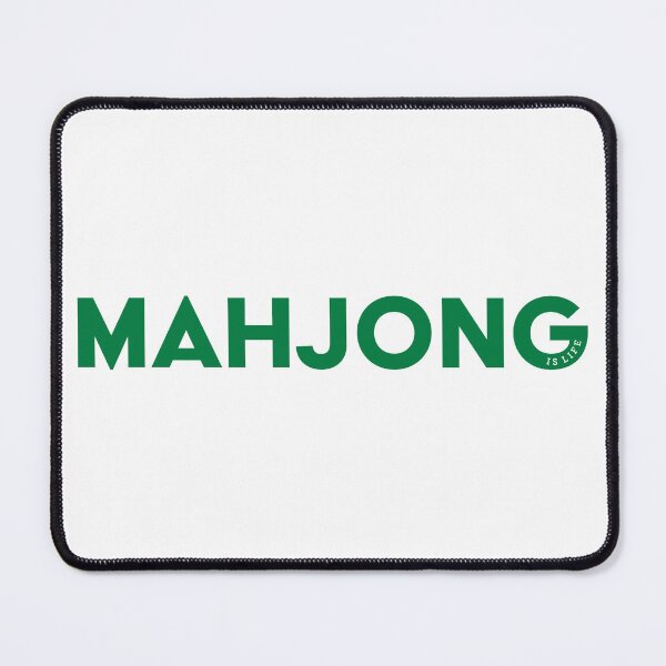 Item preview, Mahjong is Life - green text designed and sold by vickeyweiss.
