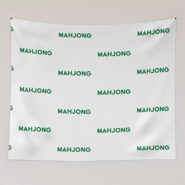 Item preview, Mahjong is Life - green text designed and sold by vickeyweiss.