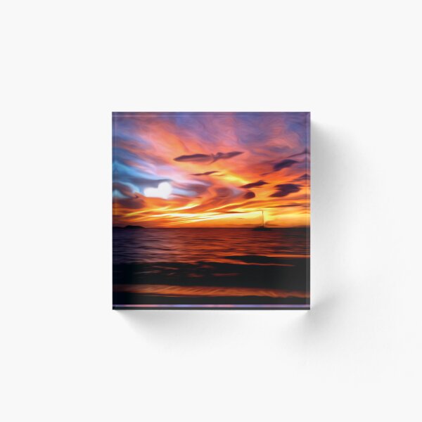 Item preview, Honeymoon Sunset designed and sold by RachaelRayArt.