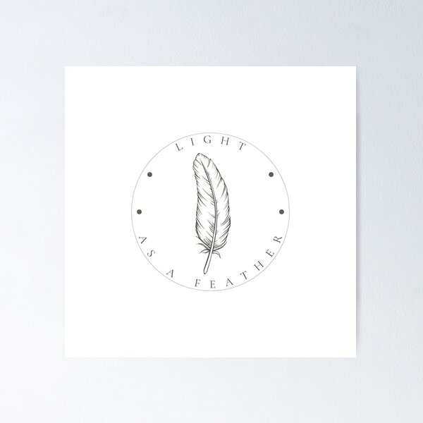 Item preview, Light As A Feather — Minimalist Nature Print designed and sold by CairnStudio.