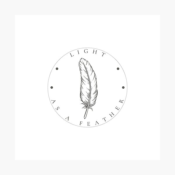 Item preview, Light As A Feather — Minimalist Nature Print designed and sold by CairnStudio.
