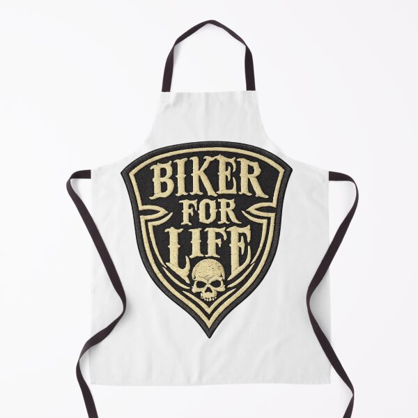 Item preview, Biker For Life Shield Skull designed and sold by FindYourNeutral.