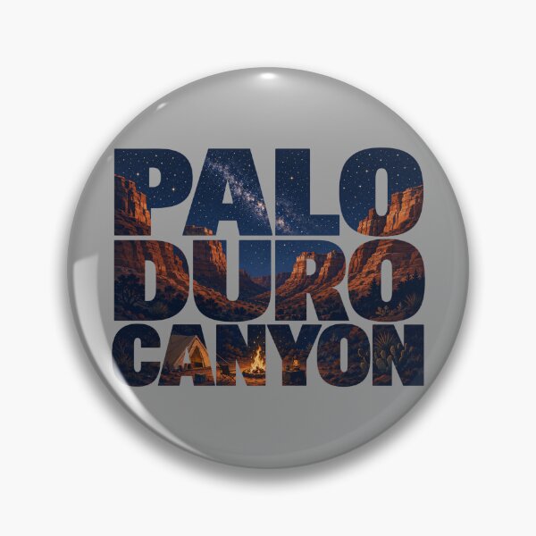 Item preview, Tipografía de campamento en el Cañón Palo Duro bajo las estrellas | Arte de viajes por Texas designed and sold by SimplyJasper.