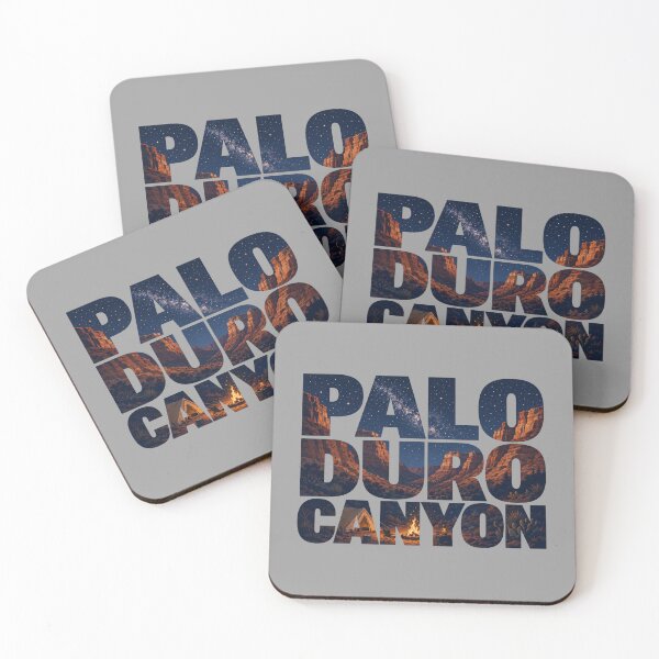 Item preview, Palo Duro Canyon Starry Night Camping Typography | Texas Travel Art designed and sold by SimplyJasper.
