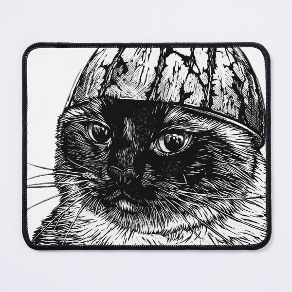 Item preview, Funny Cat Wearing Watermelon Helmet designed and sold by Florvolcanica.