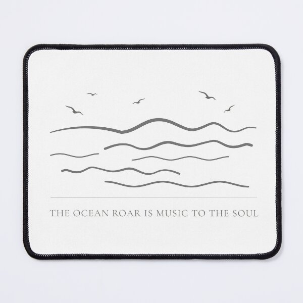 Item preview, The Ocean Roar Is Music To The Soul — Minimalist Nature Print designed and sold by CairnStudio.