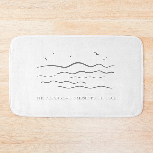 Item preview, The Ocean Roar Is Music To The Soul — Minimalist Nature Print designed and sold by CairnStudio.