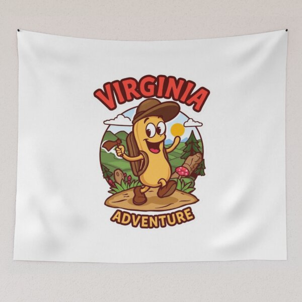 Item preview, Virginia Peanuts Adventure Mascot Design designed and sold by MystiColo.