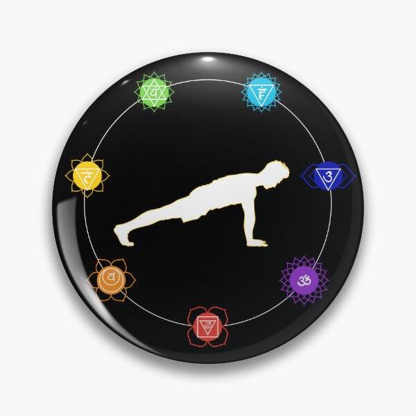 Item preview, Solar Plexus Chakra Yoga - Plank Pose, Male Figure designed and sold by TheThankfulTyne.