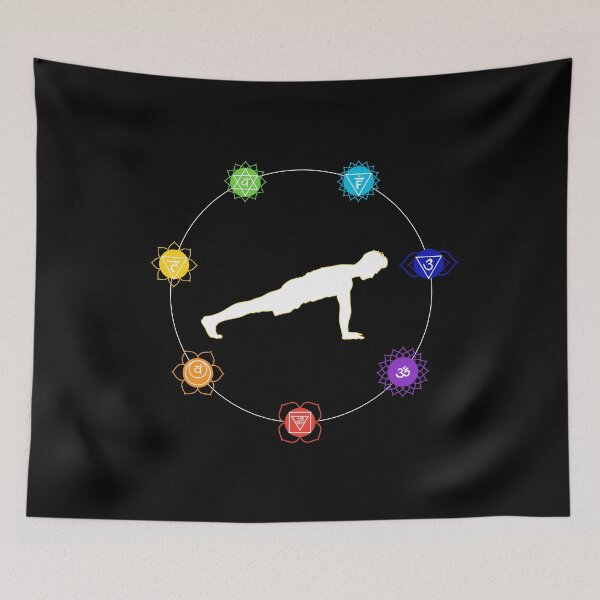 Item preview, Solar Plexus Chakra Yoga - Plank Pose, Male Figure designed and sold by TheThankfulTyne.