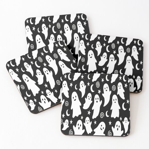 Item preview, cute black and white ghost halloween designed and sold by PalmRock.