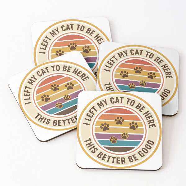 Item preview, Retro I Left My Cat To Be Here designed and sold by Soren Graft.