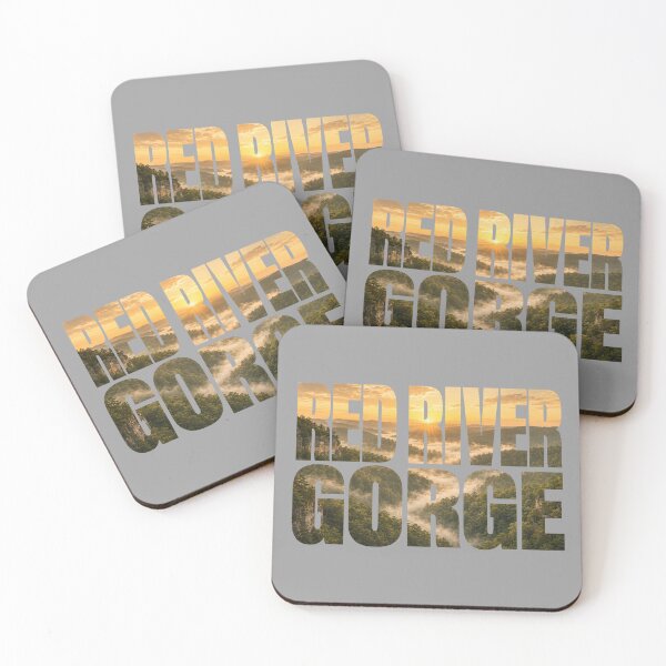 Item preview, Red River Gorge Sunrise Typography | Kentucky Hiking Travel Art designed and sold by SimplyJasper.
