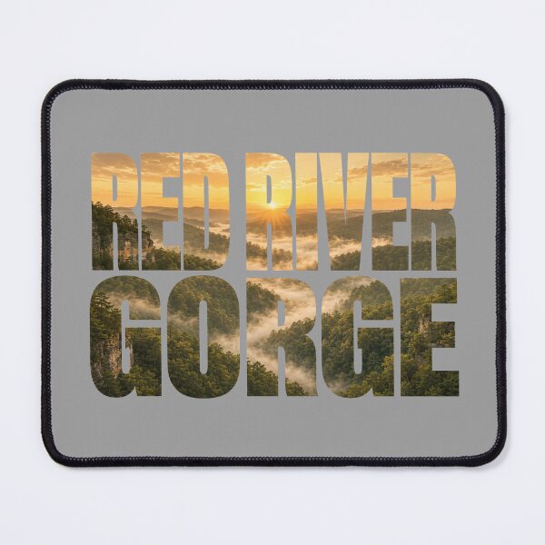Item preview, Red River Gorge Sunrise Typography | Kentucky Hiking Travel Art designed and sold by SimplyJasper.