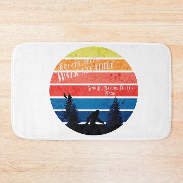 Item preview, Bigfoot Hiking Sunset Nature Quote designed and sold by The Falling Trail.