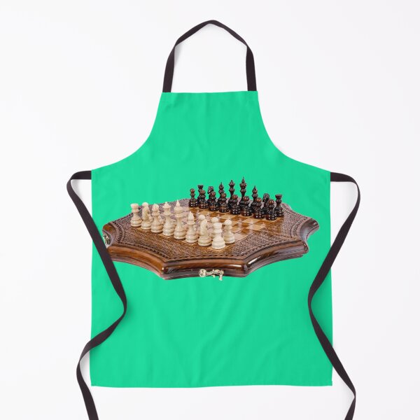 Item preview, Handcrafted Wooden Chess Set on Carved Board designed and sold by Utopian-Magic.