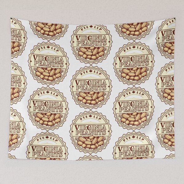 Item preview, Virginia Peanuts Vintage Stamp Label Design designed and sold by MystiColo.