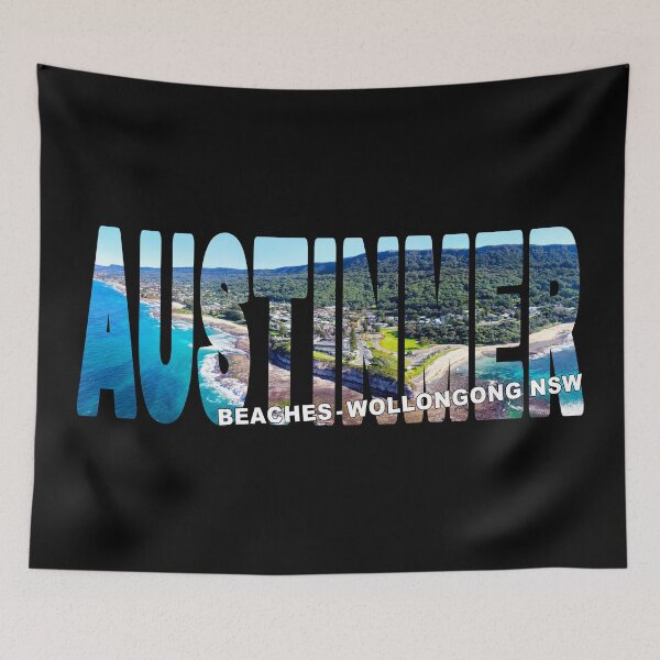 Item preview, AUSTINMER Beaches Wollongong NSW - Illawarra Region Beautiful Day designed and sold by Adam Gormley.