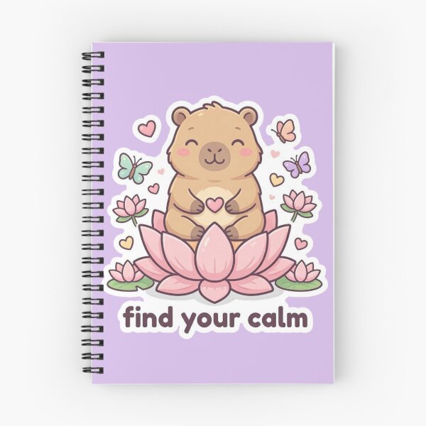 Item preview, Cute Meditating Capybara Find Your Calm Kawaii Yogafind designed and sold by carestazafeli.