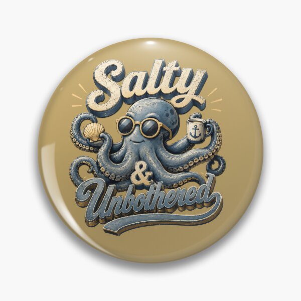 Item preview, Salty & Unbothered Oceancore Octopus designed and sold by Weirdwildco69.