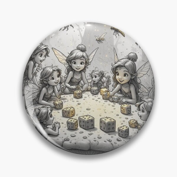 Item preview, Magical Pixie Board Game Night Cute Fairy Gambling Ring designed and sold by dcohea.