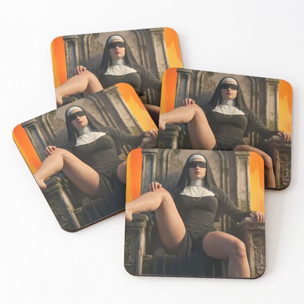 Item preview, Dark Nun Blindfolded Artistic Gothic Portrait designed and sold by GalleryBrisArt.