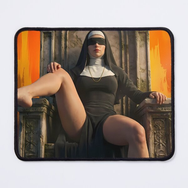 Item preview, Dark Nun Blindfolded Artistic Gothic Portrait designed and sold by GalleryBrisArt.