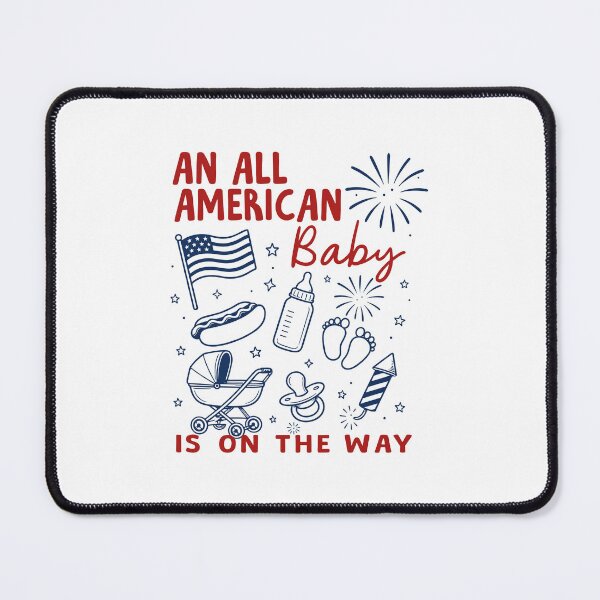 Item preview, An All American Is On The Way 4th Of July Couple designed and sold by ZaraKerry.