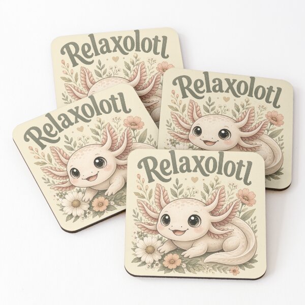 Item preview, Cottagecore Relaxolotl Axolotl designed and sold by Weirdwildco69.
