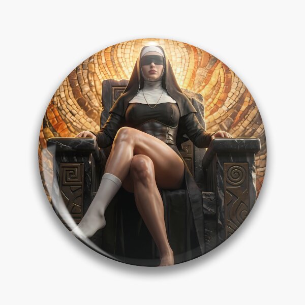 Item preview, Dark Nun Blindfolded Artistic Gothic Portrait designed and sold by GalleryBrisArt.