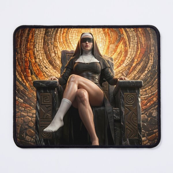 Item preview, Dark Nun Blindfolded Artistic Gothic Portrait designed and sold by GalleryBrisArt.
